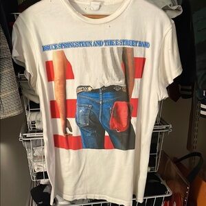Madeworn Vintage inspired Bruce Springsteen and the E Street Band White T-Shirt